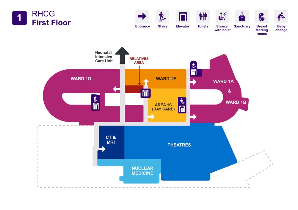 First floor map of RHC