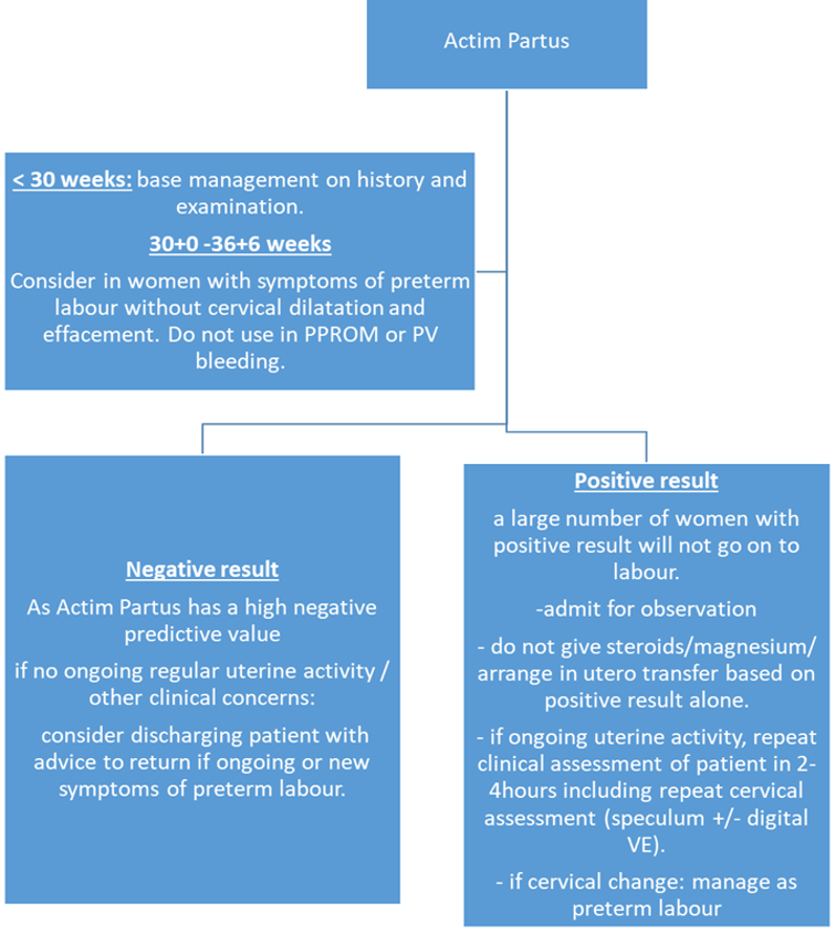 Actum Partus flowchart