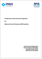 Perioperative home exercise programme for SDR patients - leaflet