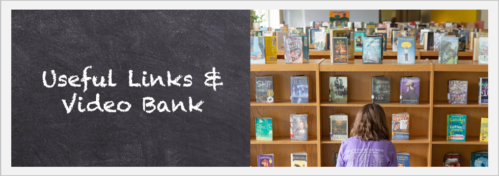 Young Person Looking at Books in a Library