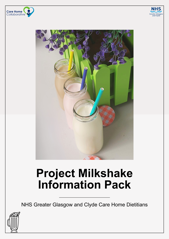 Image of the front page of the project milkshake information pack