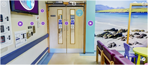 Screenshot of the RHC Neonatal Unit virtual tour