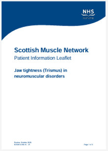 Patient information leaflet cover