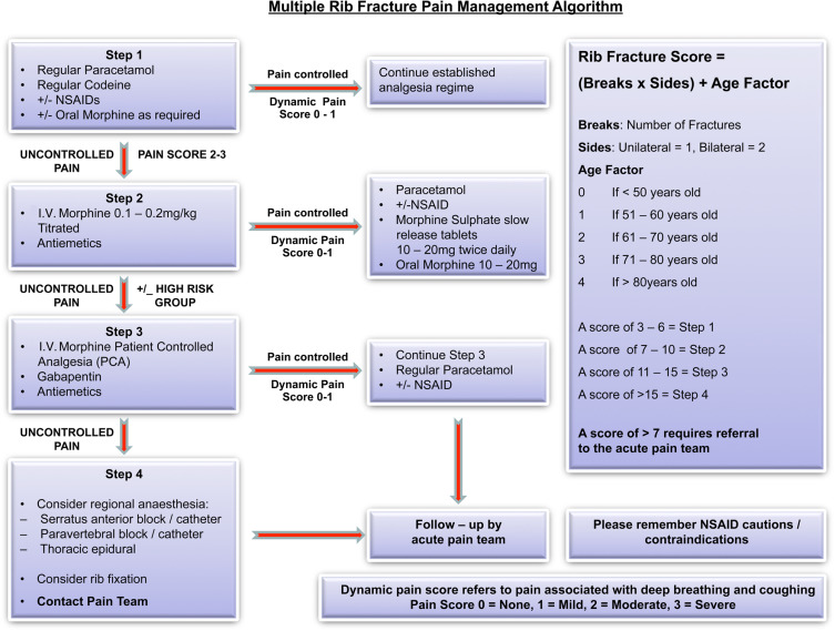 Multiple rib fracture pain management algorithm