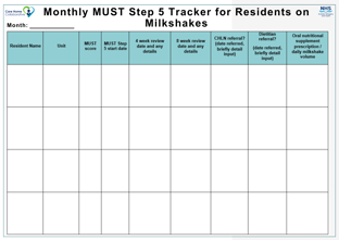 Image of MUST Step 5 data collection tool